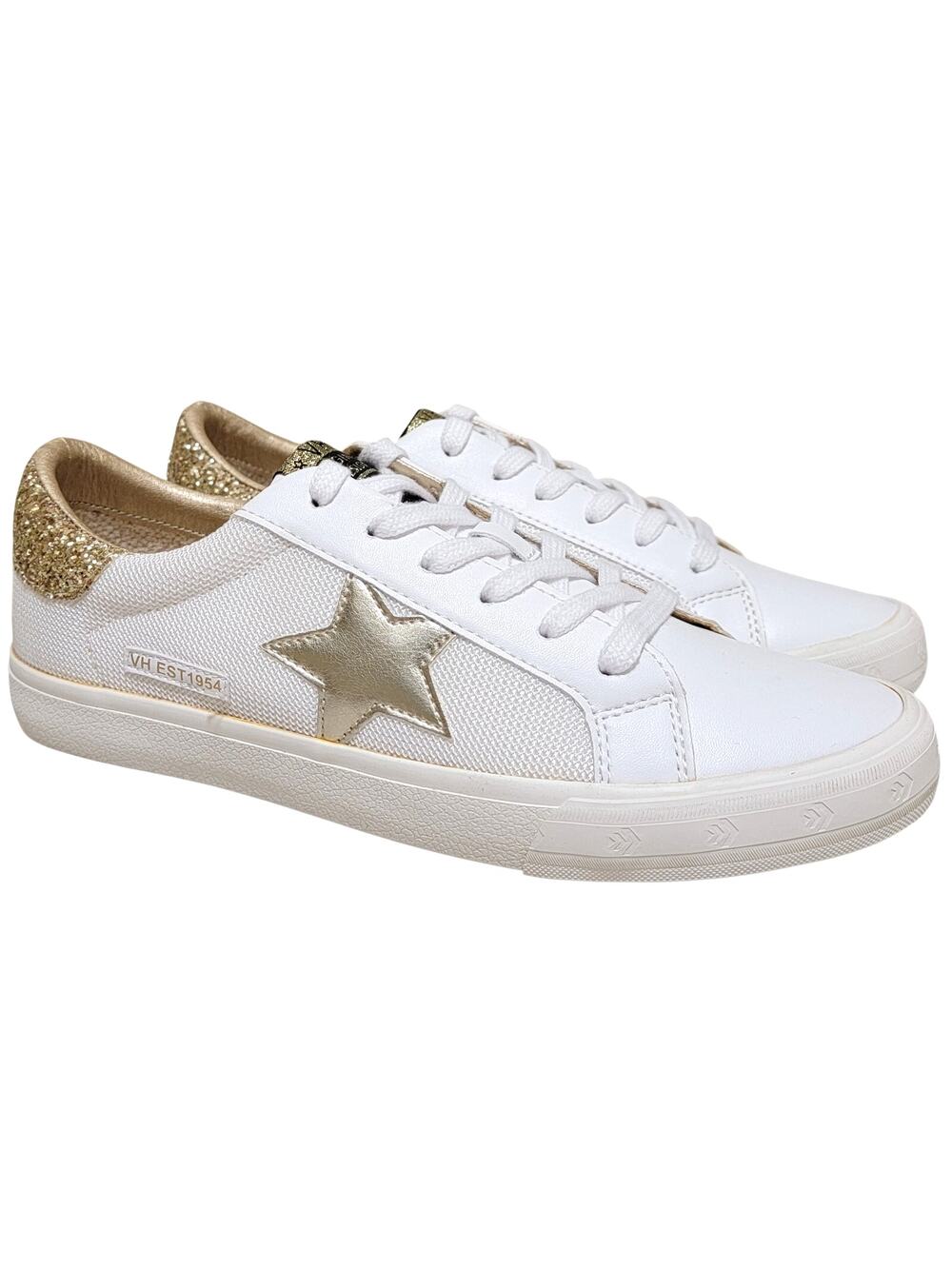Vintage Havana Women Low Top Lace Up Sneaker Mighty Size US 11 White Gold
